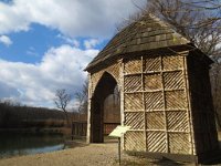 Park Maksimir, brezova ili ribarska koliba podignuta između 1853. i 1862. godine na obali četvrtog jezera i obnovljena 2007. godine